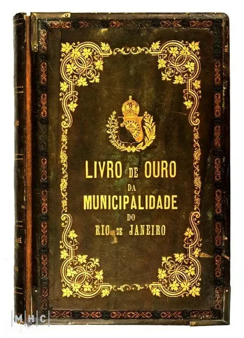 imagem: Manuscrito do Livro de Ouro da Municipalidade do Rio de Janeiro
